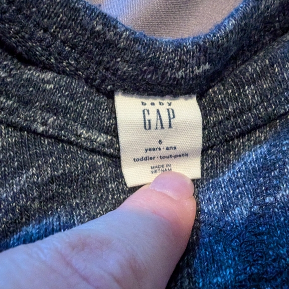 GAP blue marle sweatshirt size 5 - Picture 2 of 2